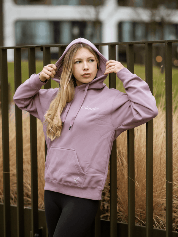Pale Pink Hoodie with logo