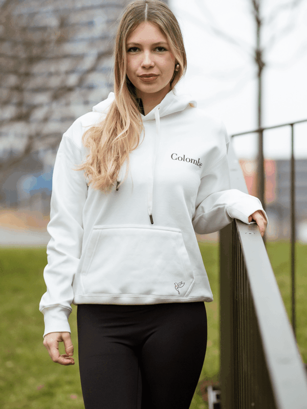 White Hoodie with logo