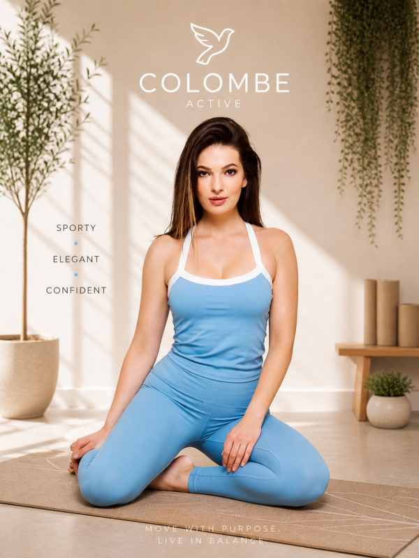 Élan Sky Blue Yoga Set
